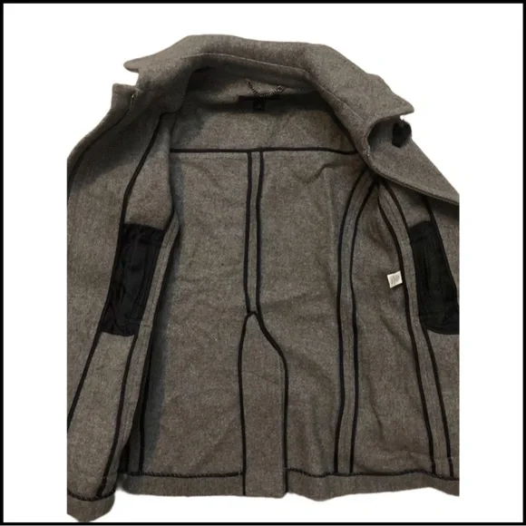 BANANA REPUBLIC WOOL TOGGLE COAT Sz XS - Picture 7 of 8